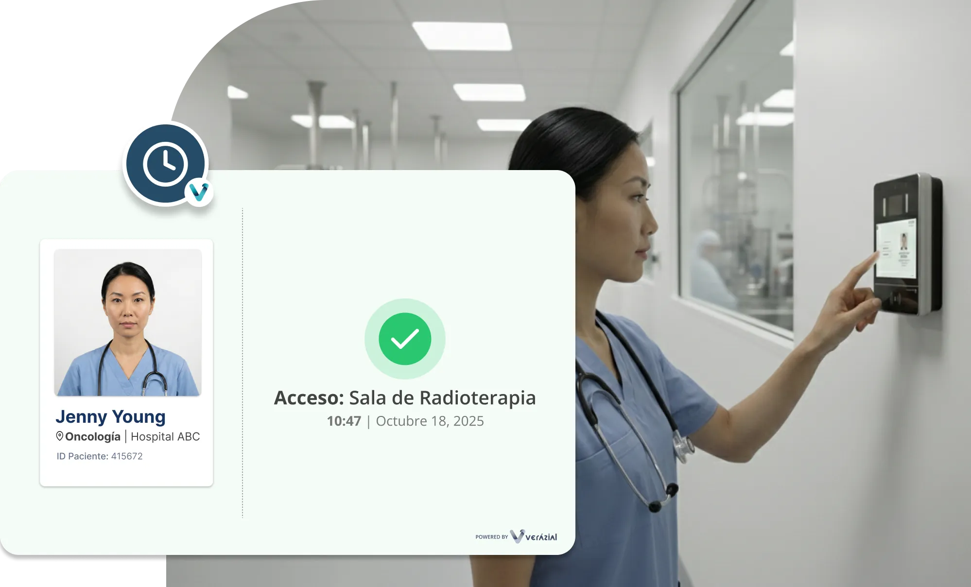Verazial ID Clock