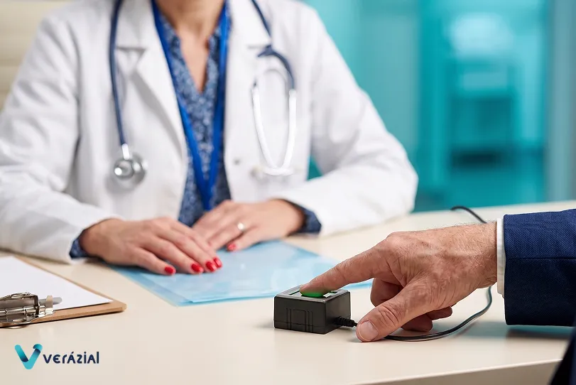 Identificación biométrica de pacientes mediante huella dactilar en un hospital