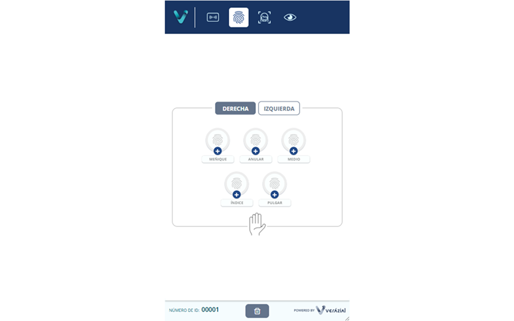 Dashboard del responsive de la aplicación Widget Enroll